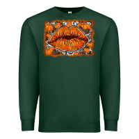 Sports Green fall lips Premium Sweatshirt - RacoonDesign