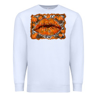 White fall lips Premium Sweatshirt - RacoonDesign
