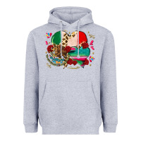 Heather Grey mexican hearts Heavyweight Hoodie - CTS Tumbler Store