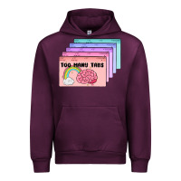 Mauve Wine too many tabs Urban Hoodie - MaliasSmallBusiness