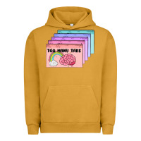 Pigment Peanut Butter too many tabs Urban Hoodie - MaliasSmallBusiness