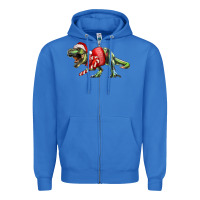 True Royal t rex christmas Zipper Hoodie - RanaPortraitStore