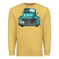 Antique Gold western truck front view Premium Sweatshirt - FaDigitalArtStudio