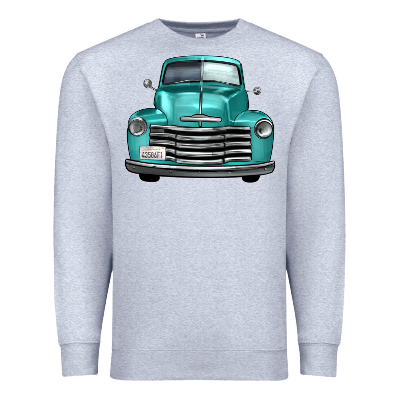 Western Truck Front View Premium Sweatshirt by FaDigitalArtStudio | Teevron