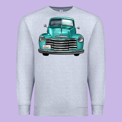 Western Truck Front View Premium Sweatshirt Designed By Fadigitalartstudio