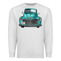Oatmeal Heather western truck front view Premium Sweatshirt - FaDigitalArtStudio