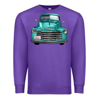 Purple western truck front view Premium Sweatshirt - FaDigitalArtStudio