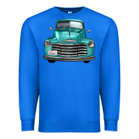 True Royal western truck front view Premium Sweatshirt - FaDigitalArtStudio
