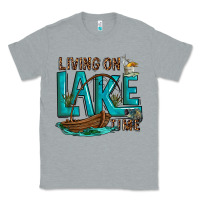 Heather Grey living on lake time Classic Tee - texasbilliewilder