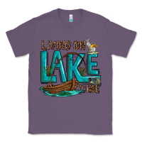 Lavender living on lake time Classic Tee - texasbilliewilder