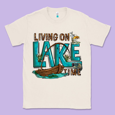 Classic Tee living on lake time