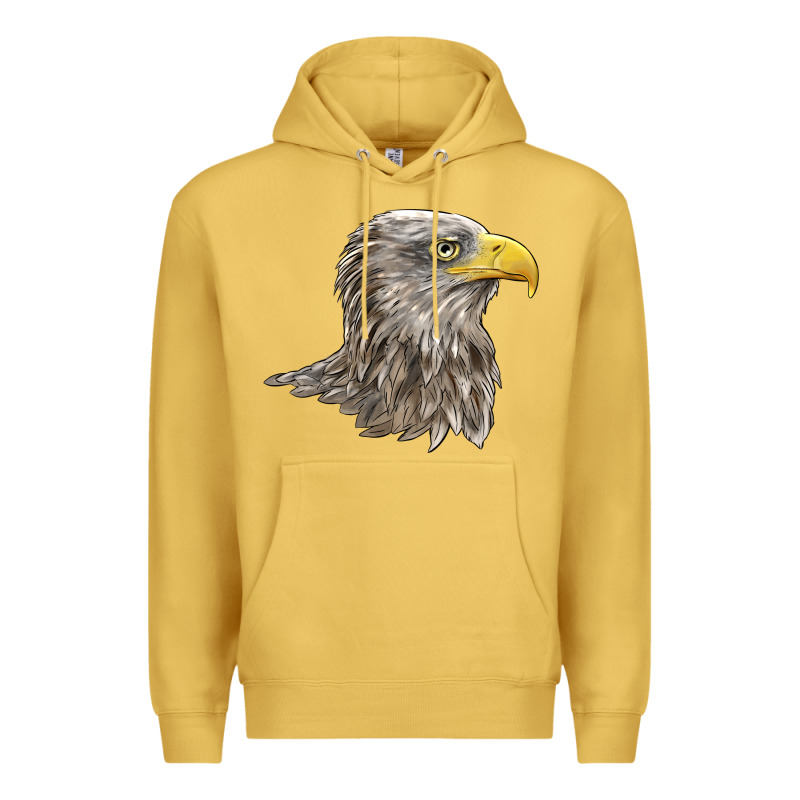 American White Sea Eagle Head Premium Hoodie by LillyAllenDesigns | Teevron