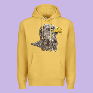 American White Sea Eagle Head Premium Hoodie Designed By Lillyallendesigns