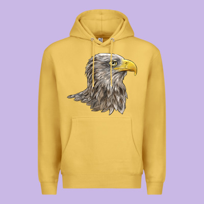 American White Sea Eagle Head Premium Hoodie Designed By Lillyallendesigns