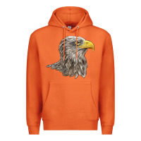 Carrot American White Sea Eagle Head Premium Hoodie - LillyAllenDesigns