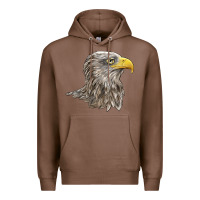 Chestnut American White Sea Eagle Head Premium Hoodie - LillyAllenDesigns