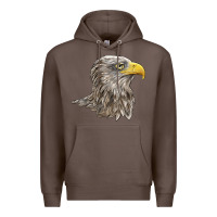 Coffee American White Sea Eagle Head Premium Hoodie - LillyAllenDesigns