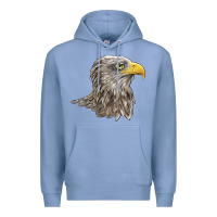 Colony Blue American White Sea Eagle Head Premium Hoodie - LillyAllenDesigns