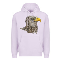 Lilac American White Sea Eagle Head Premium Hoodie - LillyAllenDesigns