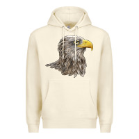 Sandshell American White Sea Eagle Head Premium Hoodie - LillyAllenDesigns