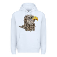 White American White Sea Eagle Head Premium Hoodie - LillyAllenDesigns