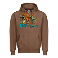 Chestnut t rex tis the season Zipper Hoodie - RanaPortraitStore