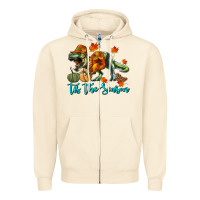 Sandshell t rex tis the season Zipper Hoodie - RanaPortraitStore