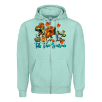 Seafoam t rex tis the season Zipper Hoodie - RanaPortraitStore