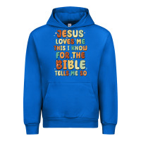 Cobalt jesus loves me this i know for the bible tells me Urban Hoodie - MaliasSmallBusiness
