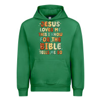 Emerald jesus loves me this i know for the bible tells me Urban Hoodie - MaliasSmallBusiness