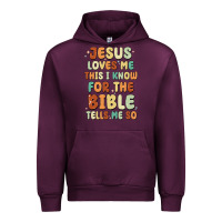 Mauve Wine jesus loves me this i know for the bible tells me Urban Hoodie - MaliasSmallBusiness