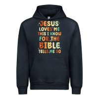 Navy jesus loves me this i know for the bible tells me Urban Hoodie - MaliasSmallBusiness