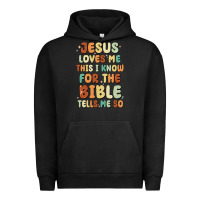 Pigment Black jesus loves me this i know for the bible tells me Urban Hoodie - MaliasSmallBusiness