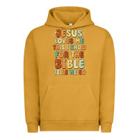Pigment Peanut Butter jesus loves me this i know for the bible tells me Urban Hoodie - MaliasSmallBusiness