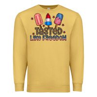 Antique Gold tasted like freedom Premium Sweatshirt - CowhideDigitalArt
