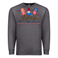 Charcoal Heather tasted like freedom Premium Sweatshirt - CowhideDigitalArt