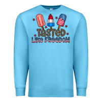 Ocean Blue tasted like freedom Premium Sweatshirt - CowhideDigitalArt