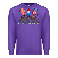 Purple tasted like freedom Premium Sweatshirt - CowhideDigitalArt