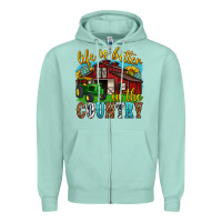 Seafoam life is better in the country western Zipper Hoodie - texasbilliewilder