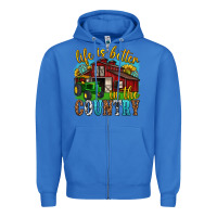 True Royal life is better in the country western Zipper Hoodie - texasbilliewilder