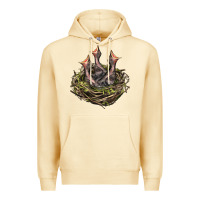 Pina Colada Bird Nest With Baby Birds Premium Hoodie - LillyAllenDesigns