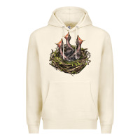 Tofu Bird Nest With Baby Birds Premium Hoodie - LillyAllenDesigns
