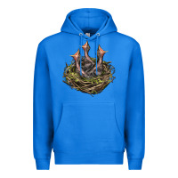 True Royal Bird Nest With Baby Birds Premium Hoodie - LillyAllenDesigns