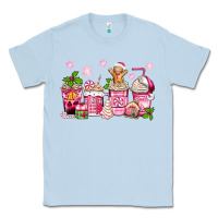 Dusty Blue pink christmas coffee cups Classic Tee - Zillion Design Studio