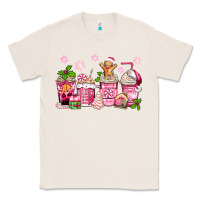 Natural pink christmas coffee cups Classic Tee - Zillion Design Studio