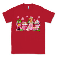Red pink christmas coffee cups Classic Tee - Zillion Design Studio