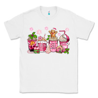 White pink christmas coffee cups Classic Tee - Zillion Design Studio