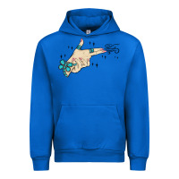 Cobalt western turquoise gun hand Urban Hoodie - MaliasSmallBusiness