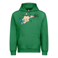 Emerald western turquoise gun hand Urban Hoodie - MaliasSmallBusiness