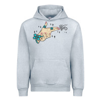 Heather Grey western turquoise gun hand Urban Hoodie - MaliasSmallBusiness
